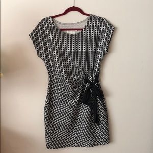 Black & white Tie dress